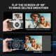 NBD Digital Camera 56MP Cameras for Photography 4K Camera 180°Flip Screen Digital Point and Camera with 16X Zoom Compact Camera