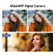 Digital Camera 4K 64MP WiFi Auto Focus YouTube Vlogging Video DSLR Cameras For Photography 4.0 Inch Touch Screen with Flash